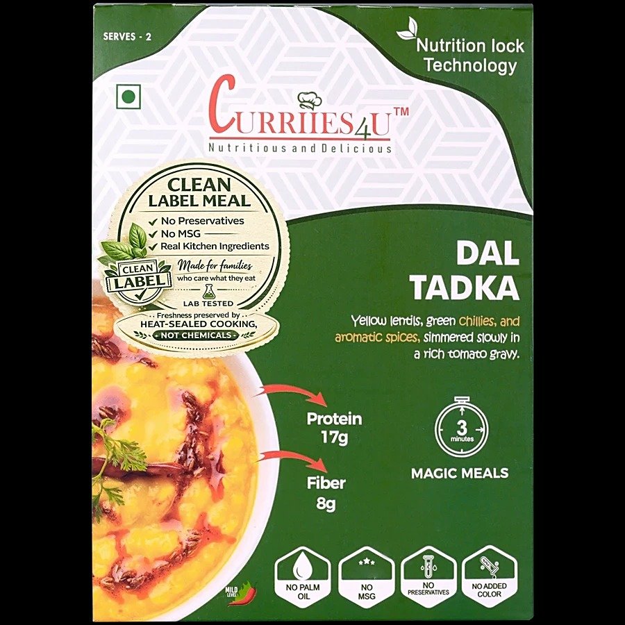Ready To Foods Dal Tadka - No Palm Oil & Preservatives, Ready To Cook 300 g