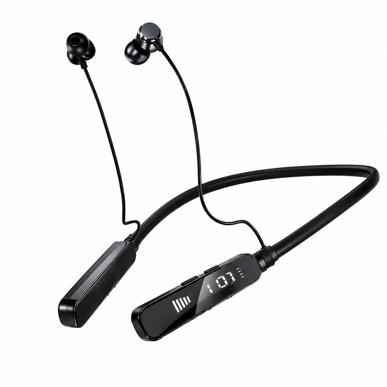 UBON Black CL-905 Bluetooth Neckband | 100 Hours Playtime