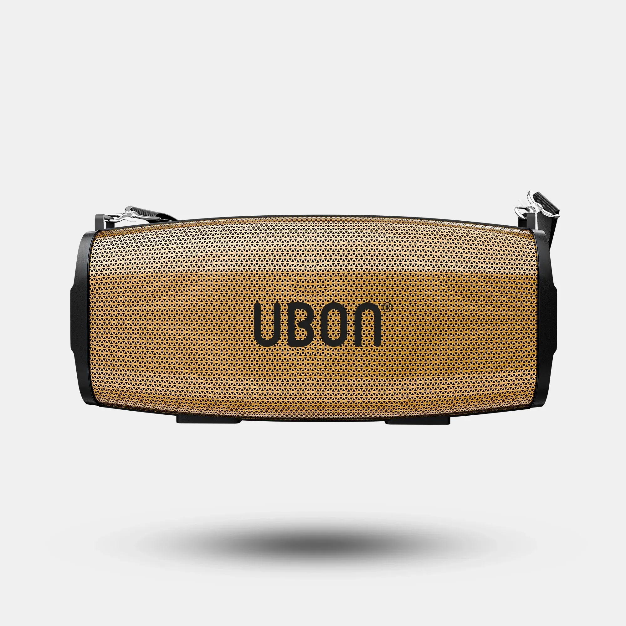 UBON Portable Wireless Bluetooth Speaker with Deep Bass, Built-in Mic & Long Battery Life – Gold
