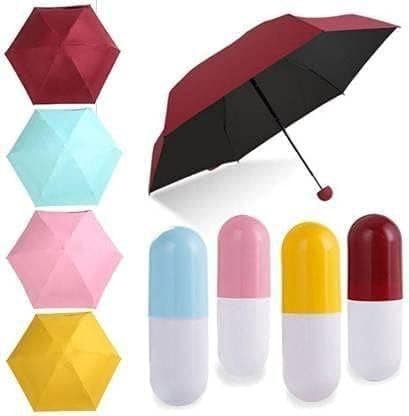Compact Capsule Travel Umbrella, Portable