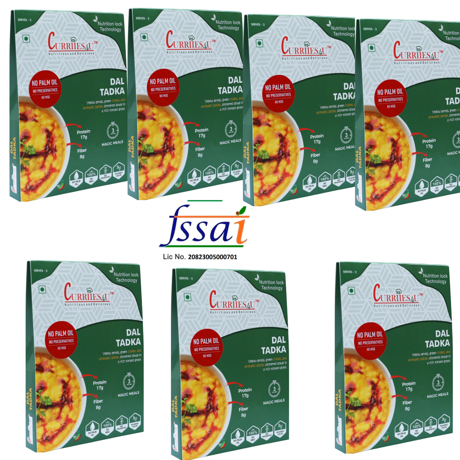 Ready to Eat Dal Tadka 300 g | Serves 2 | Curriies4U