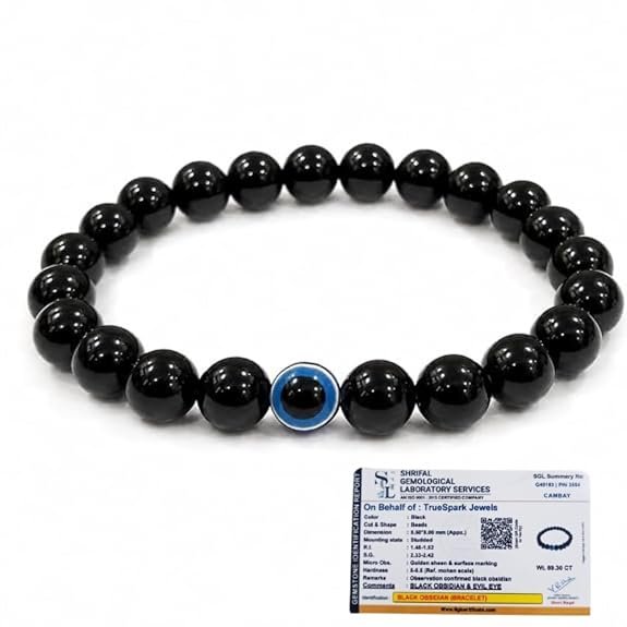 Natural Evil Eye Protection Crystal Bracelet Unisex