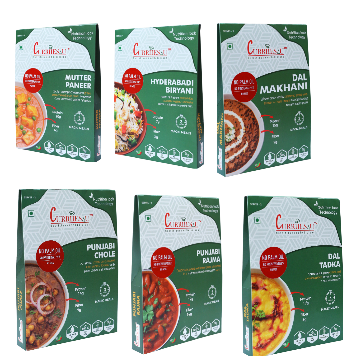 Ready to Eat | 3 Minute Veg Meal | Curriies4U