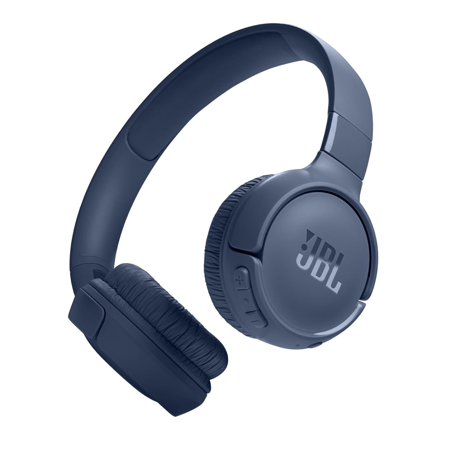 JBL Tune 520BT Wireless On Ear Headphones with Mic, Upto 57H Battery, Speed Charge : 5 Min Charge Gives Up to 3H of Playback, Multipoint Connect, Customizable Bass with Headphones App, BT 5.3 (Blue)